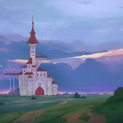 Landscape painting / Castle
