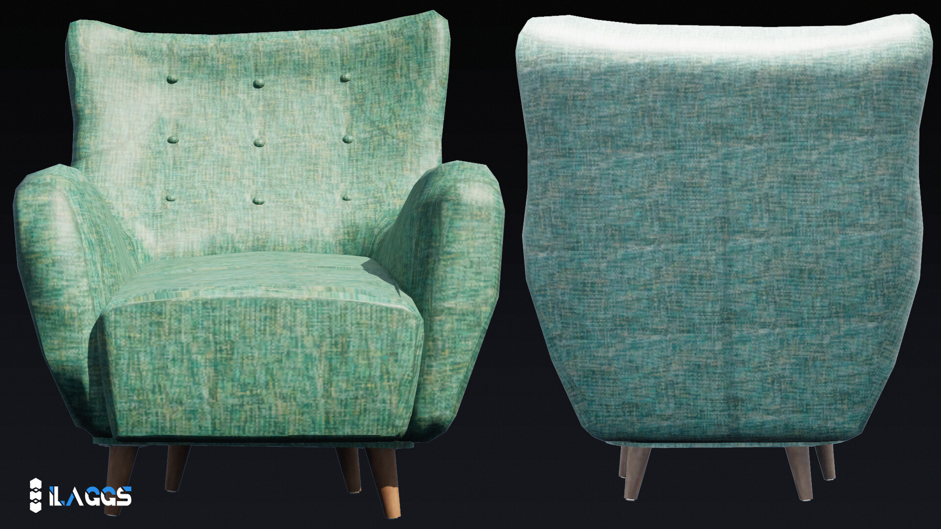 ArtStation Mod Spearmint Aqua Armchair