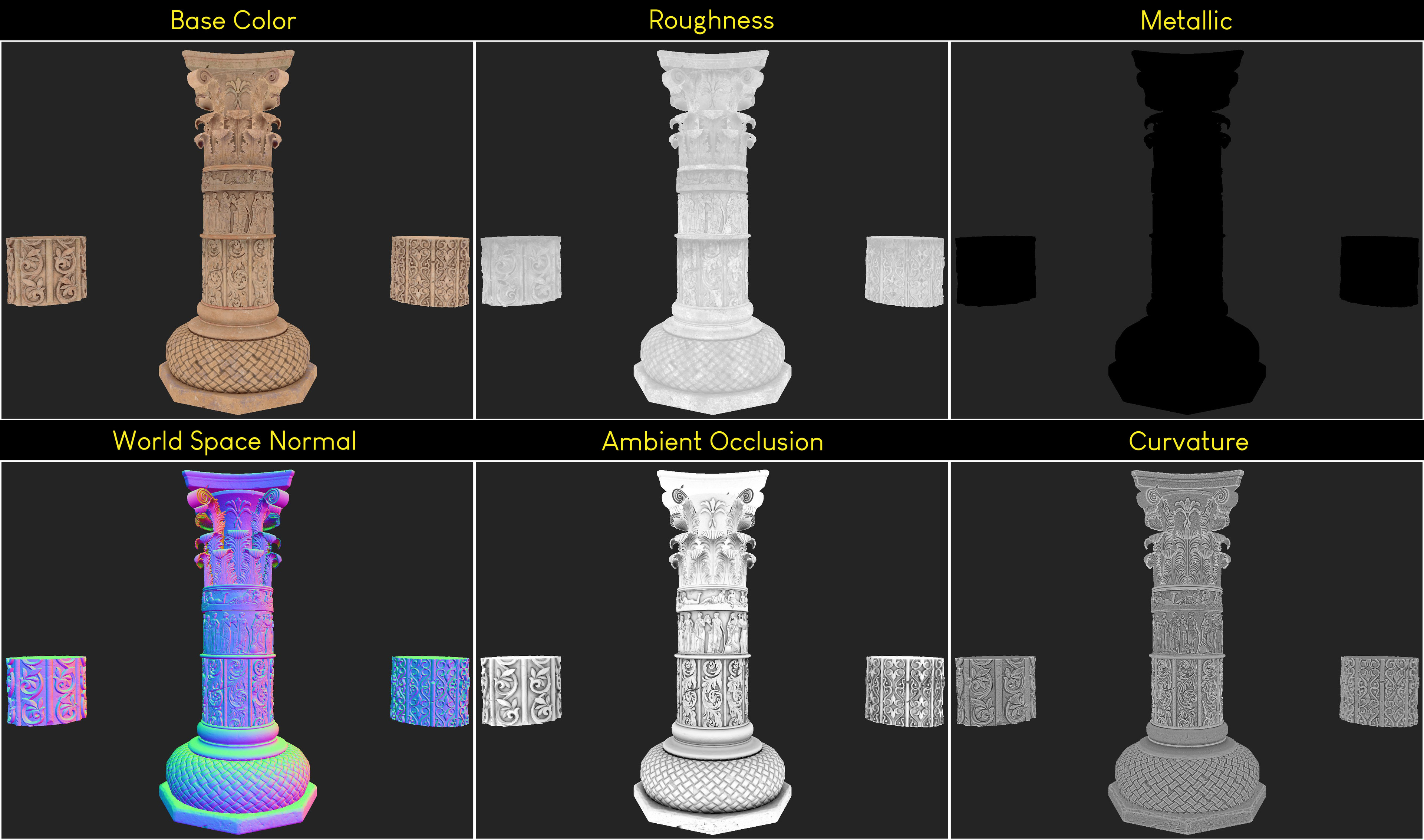 Hero Pillar Texture Maps