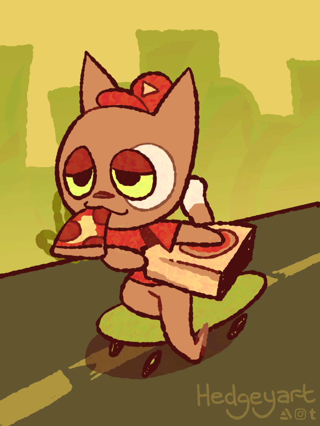 "Pizza Cat" Cal for HeetotheHaw