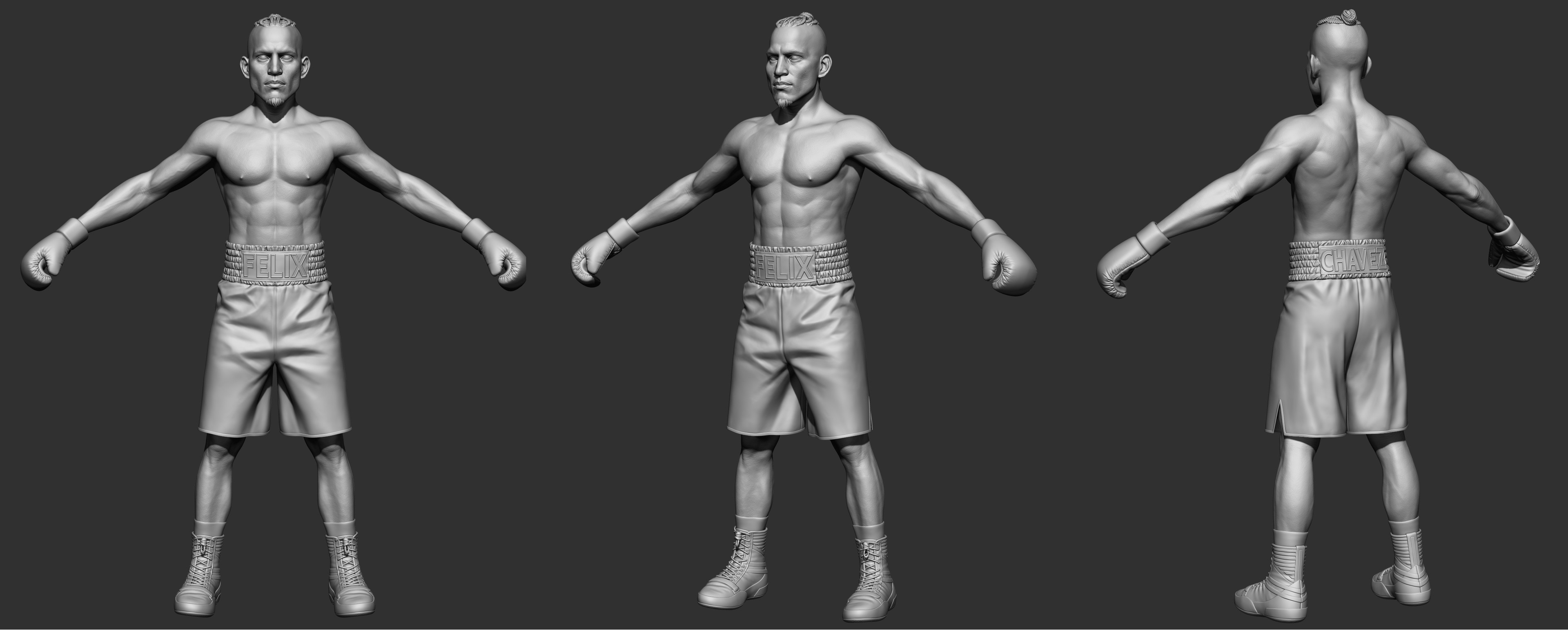 ZB Sculpt - head, hair, shorts, shoes by me. The rest from another artist.