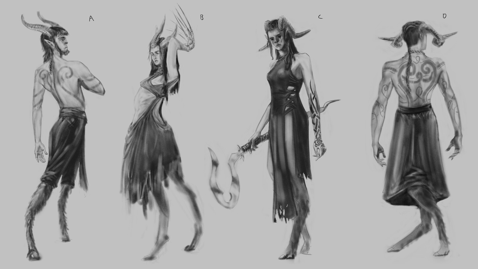 Fawn Character Sketches