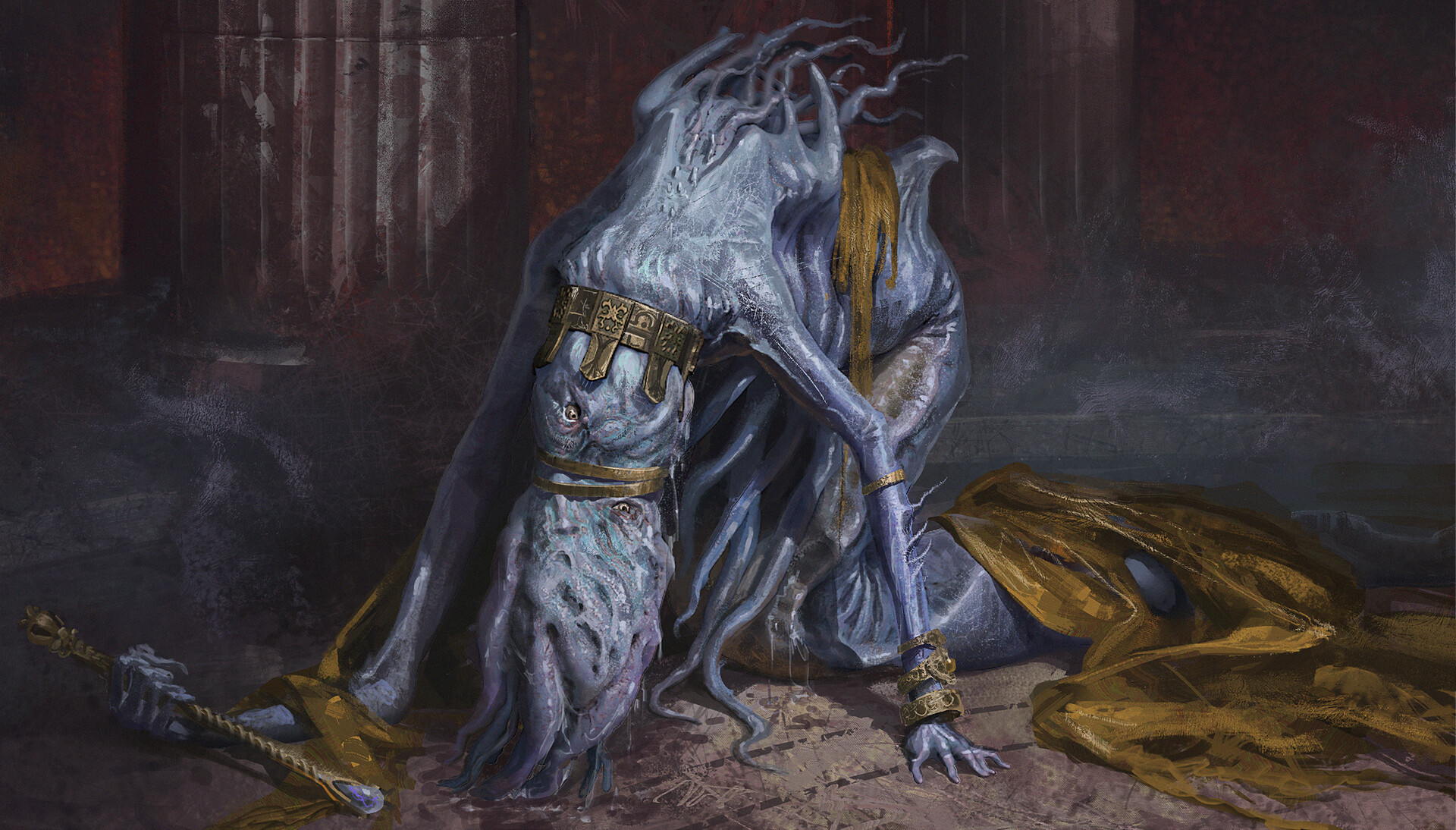 ArtStation - Deformed king creature concept art