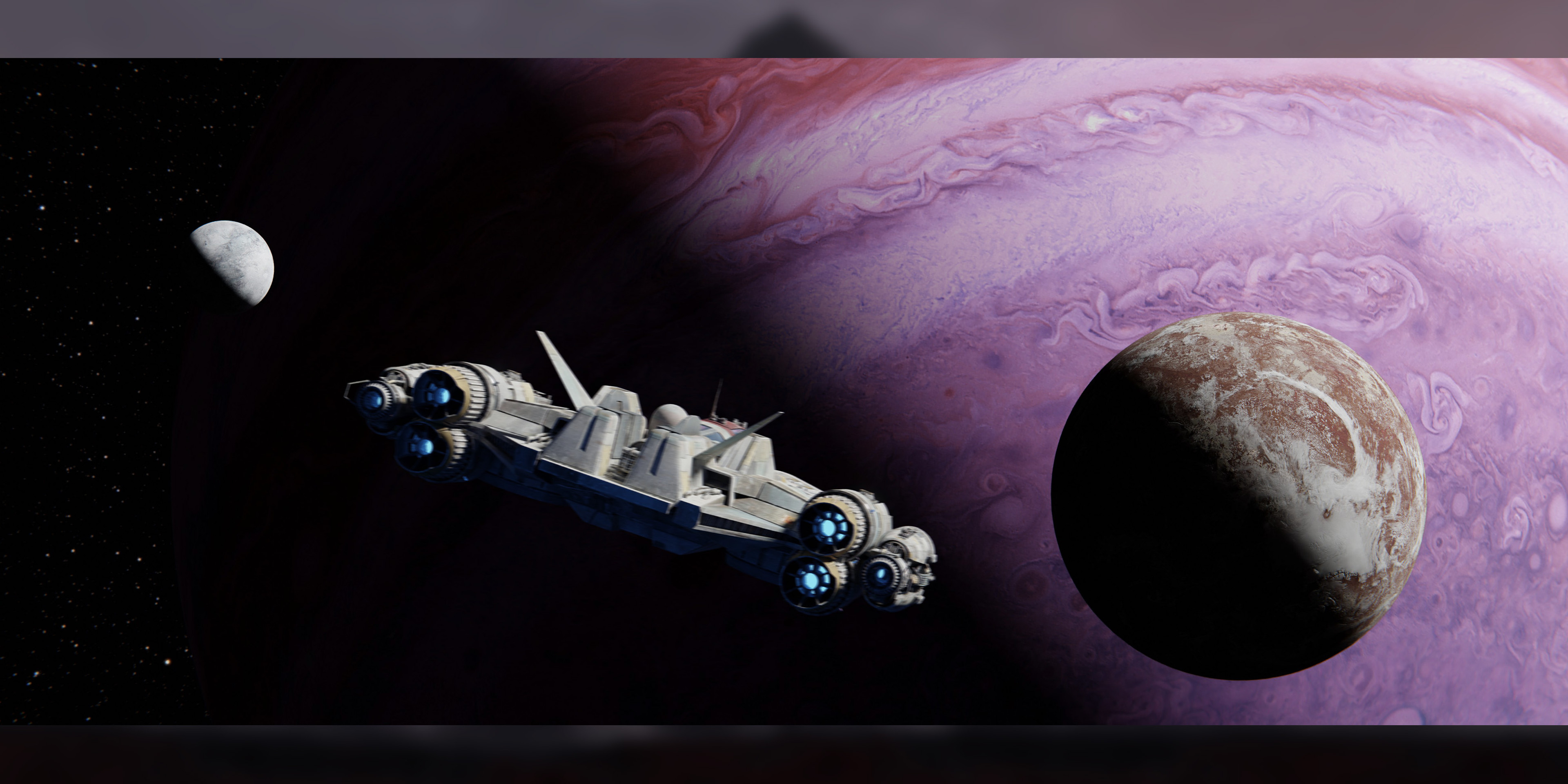 Final dropship model test in scene