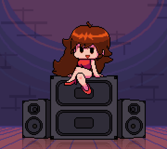 ArtStation Girlfriend from Friday Night Funkin'