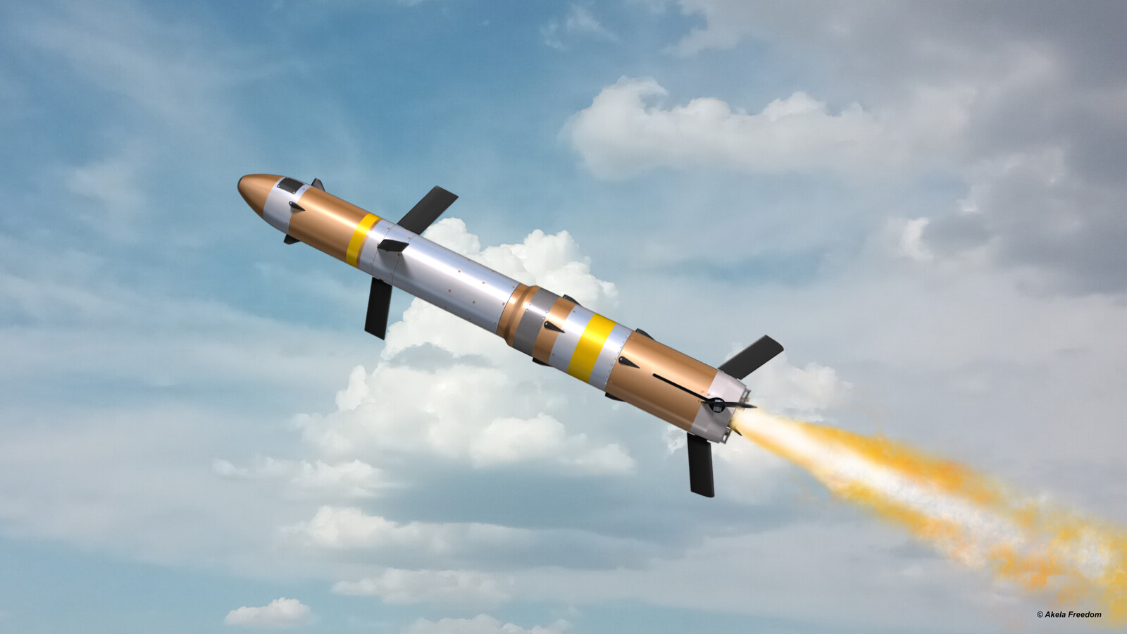 AGM-176 Griffin

Link for 3D model:
https://www.cgtrader.com/3d-models/military/rocketry/agm-176-griffin