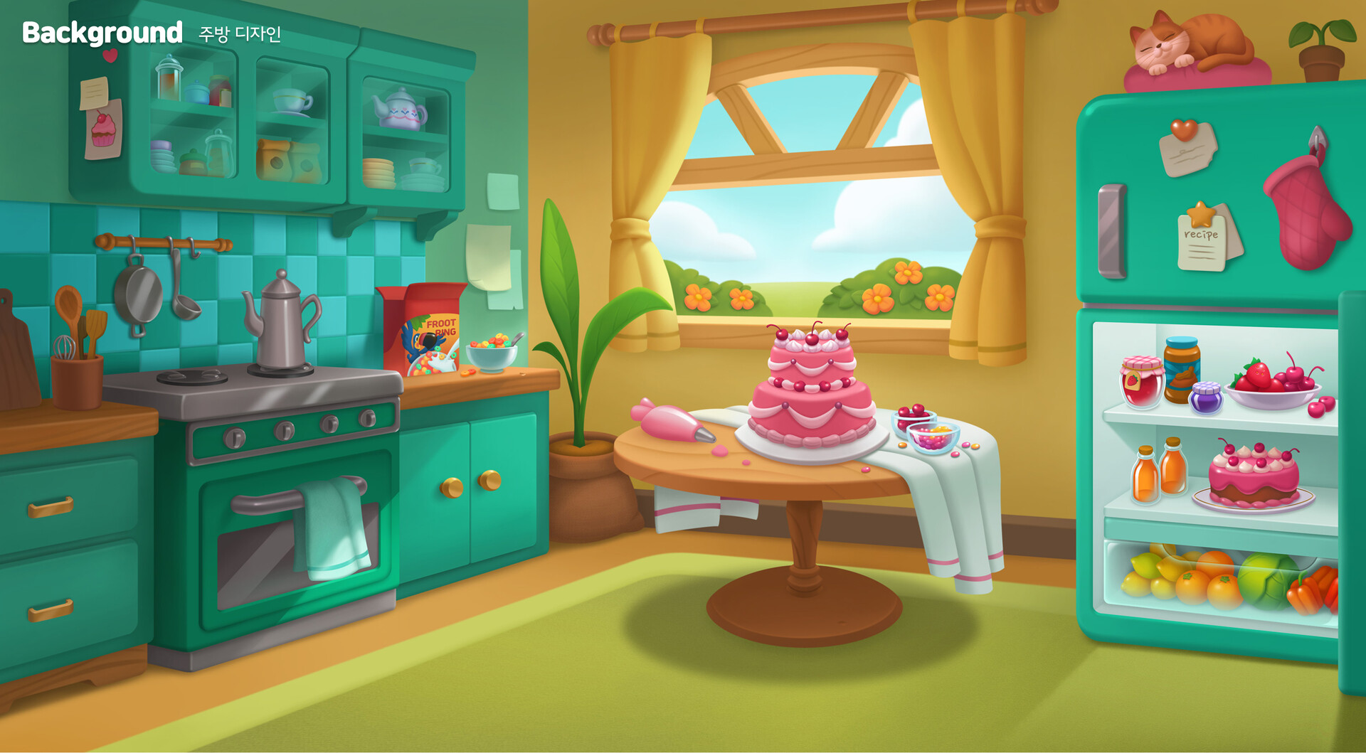 ArtStation - Background _ kitchen