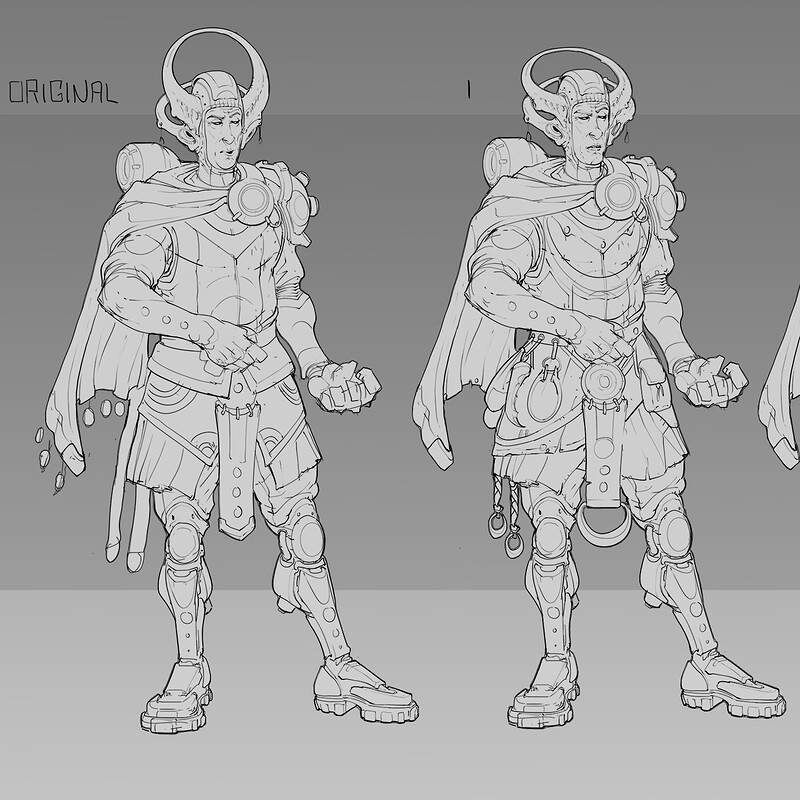 Developmental Character Drawings for Style Experiments