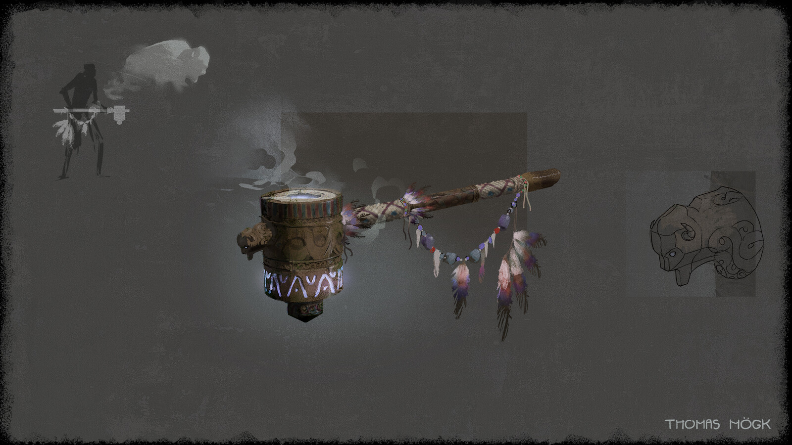 Bison Warrior - Prop Design