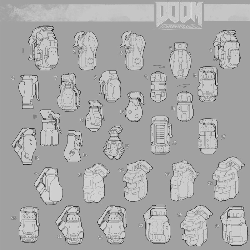 Doom Grenade sketches