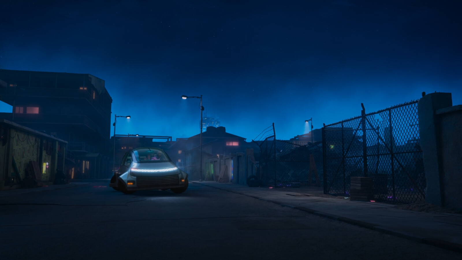 Car modeling and street set dressing