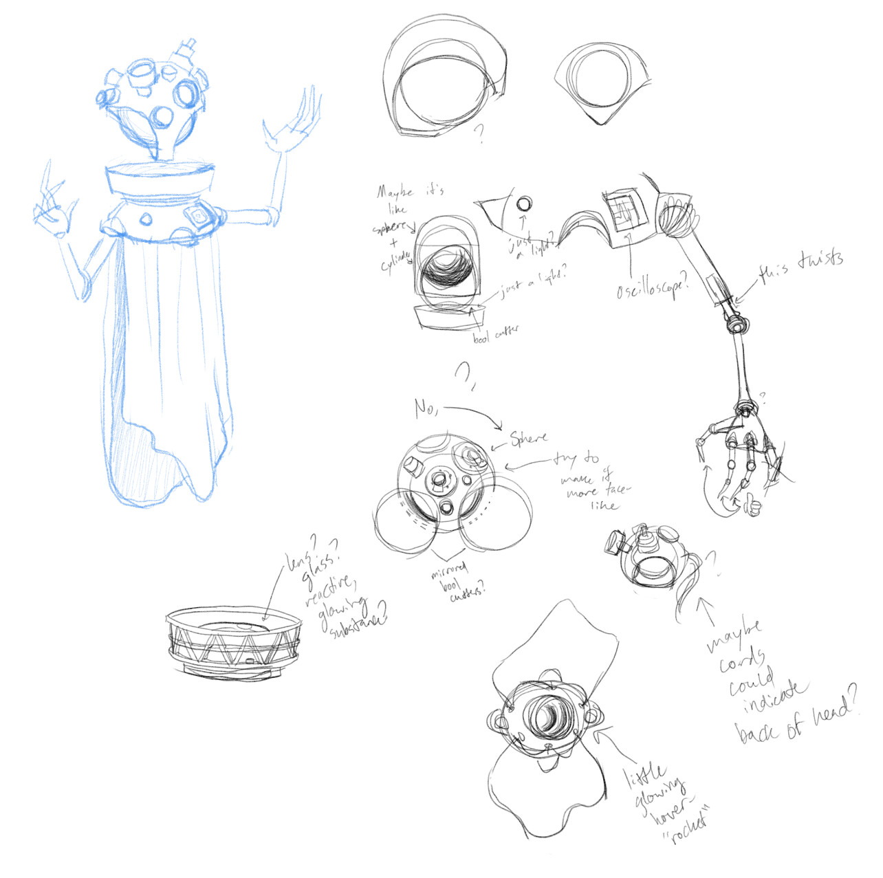 Observer - sketches (initial + development)