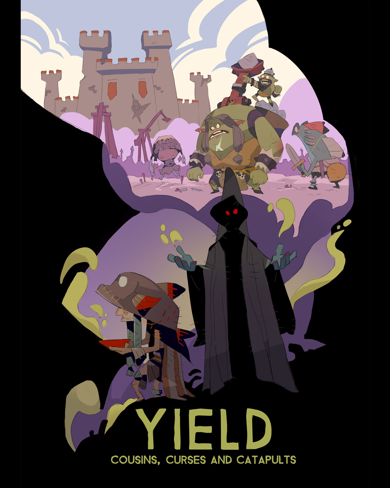 Cousins, Curses and Catapults - Yield Box Art