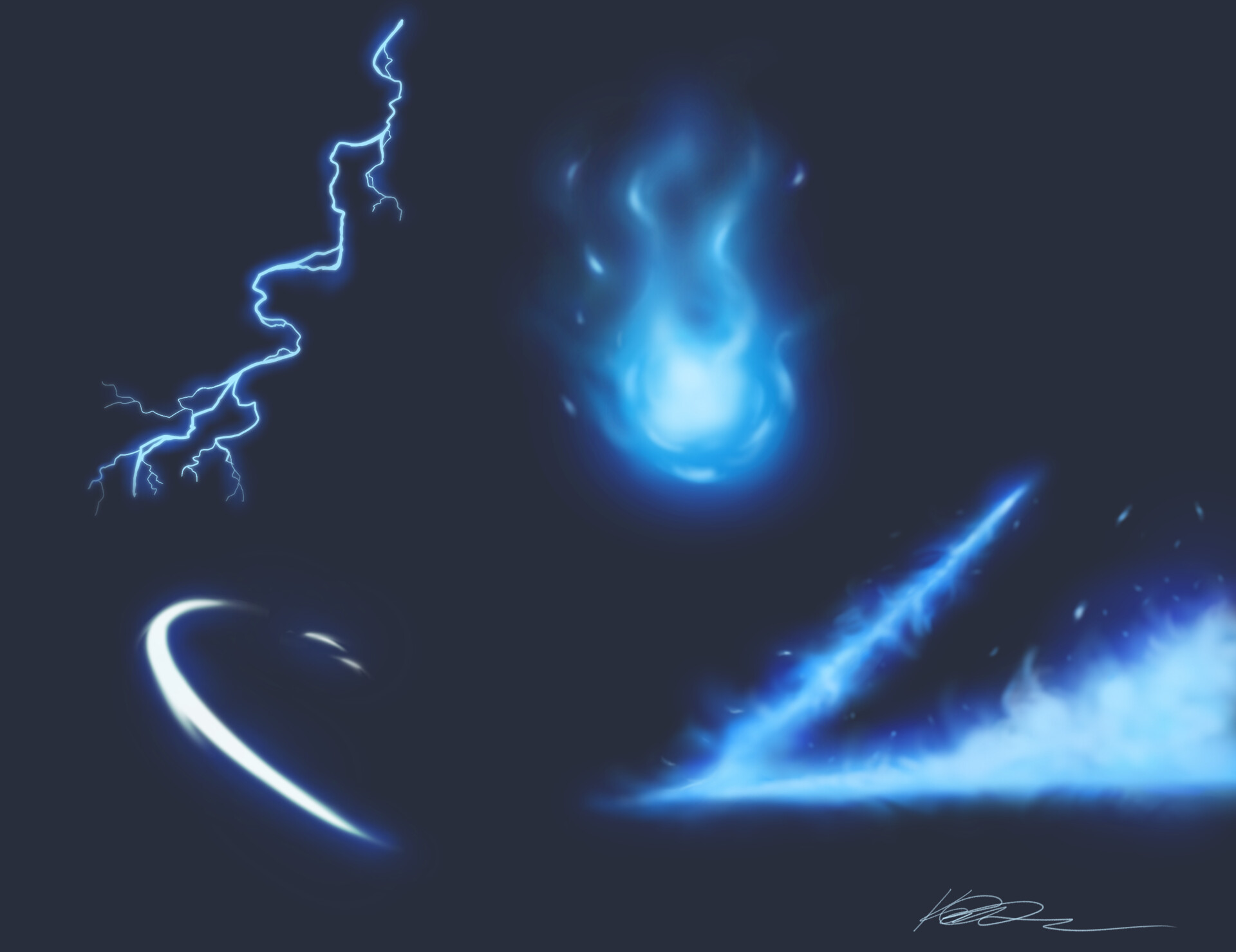 ArtStation - Blue Magic Studies