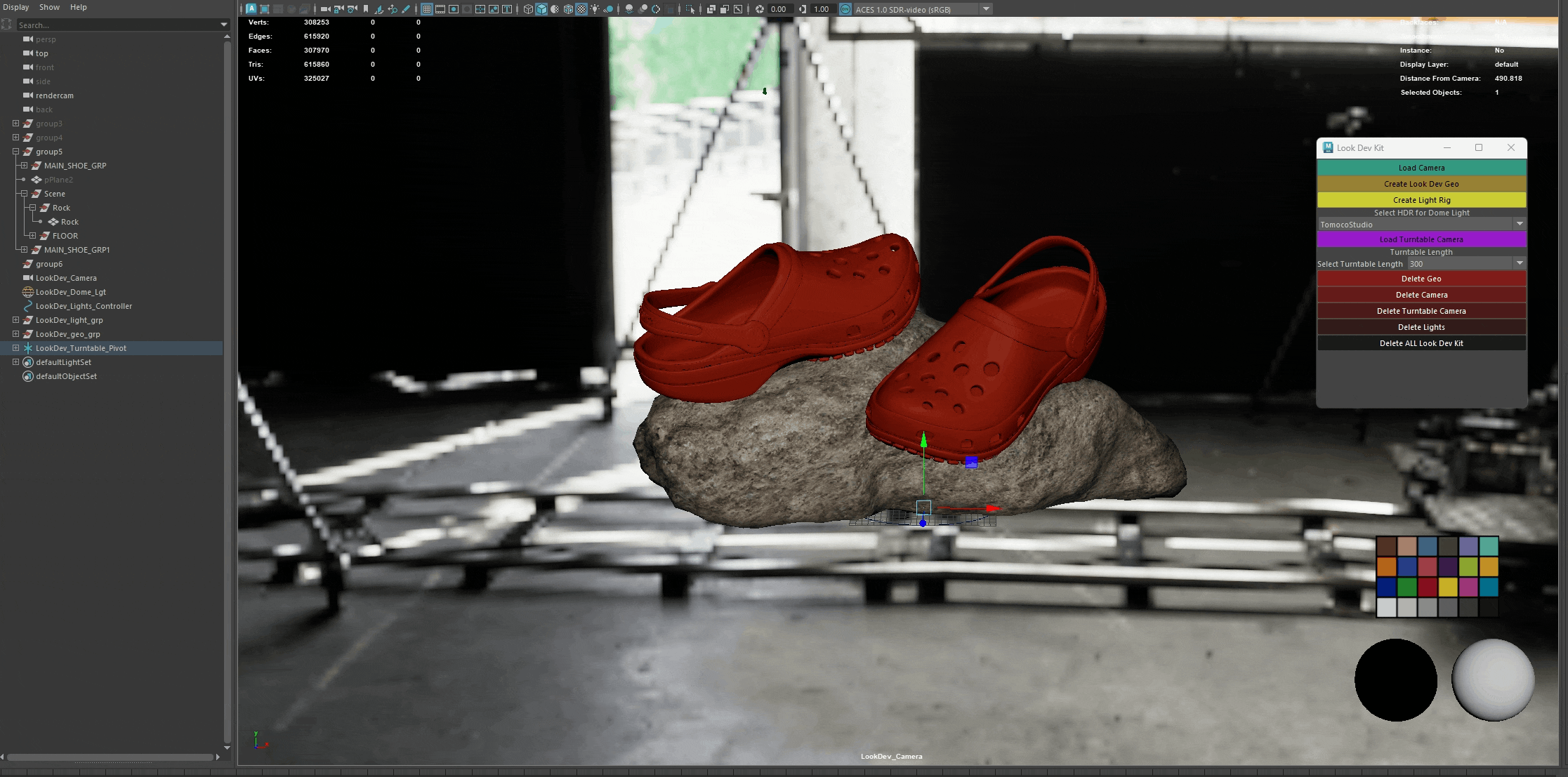 Delete parts or ALL of the Look Dev Kit