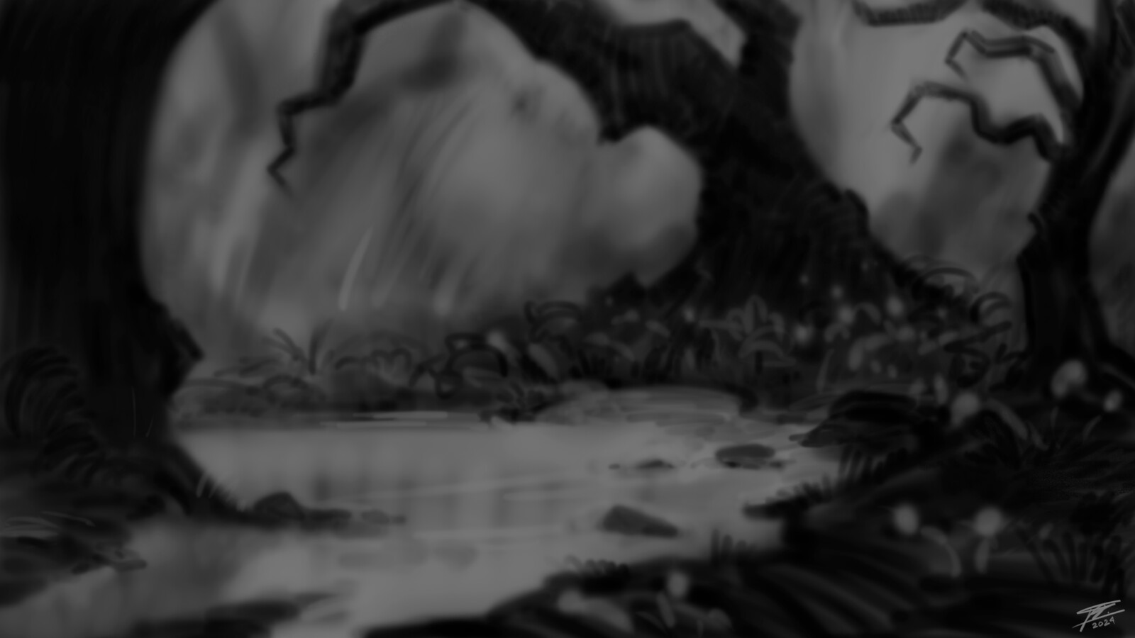 Fantasy Swamp Sketch