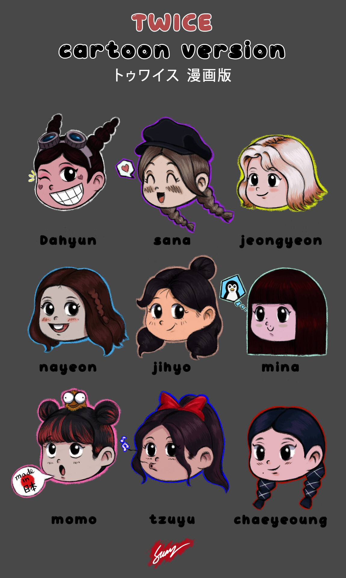 ArtStation - Twice cartoon style.