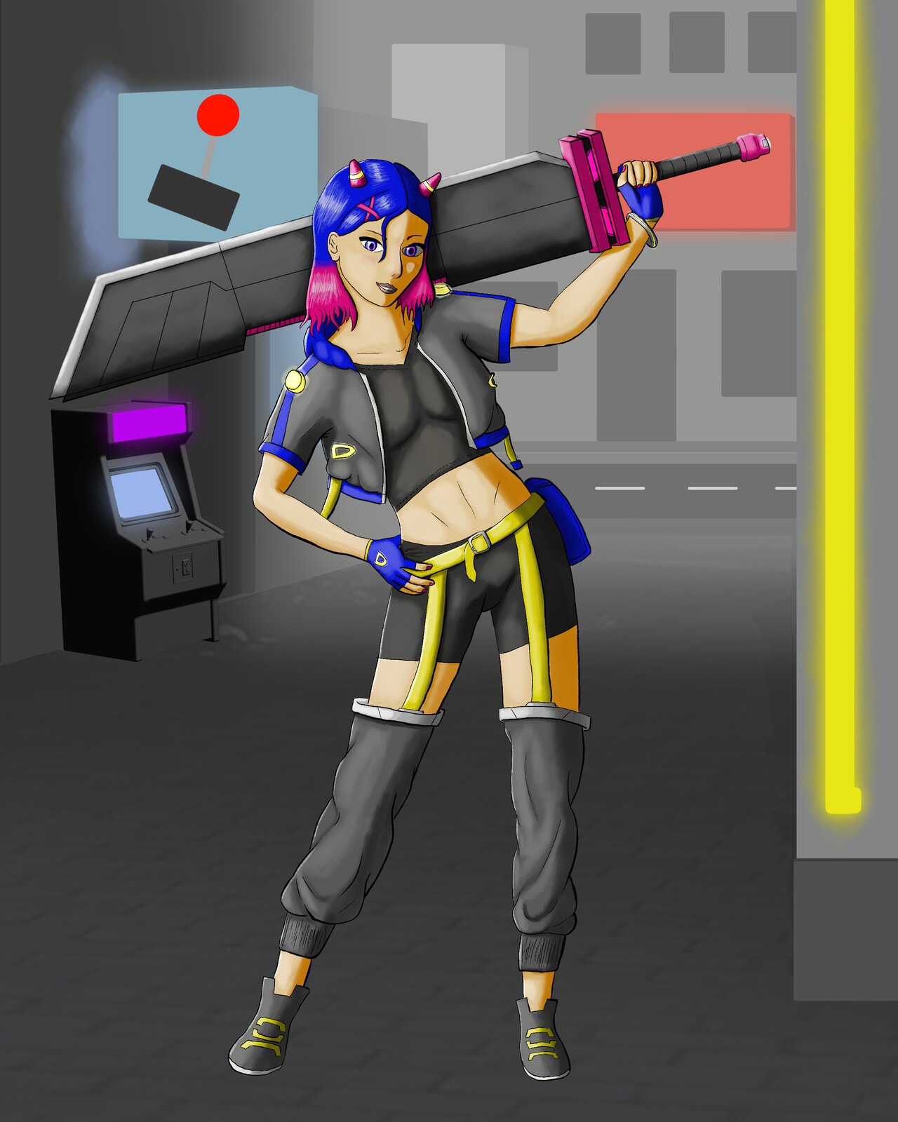 Illustration - Character Layers Merged/Background