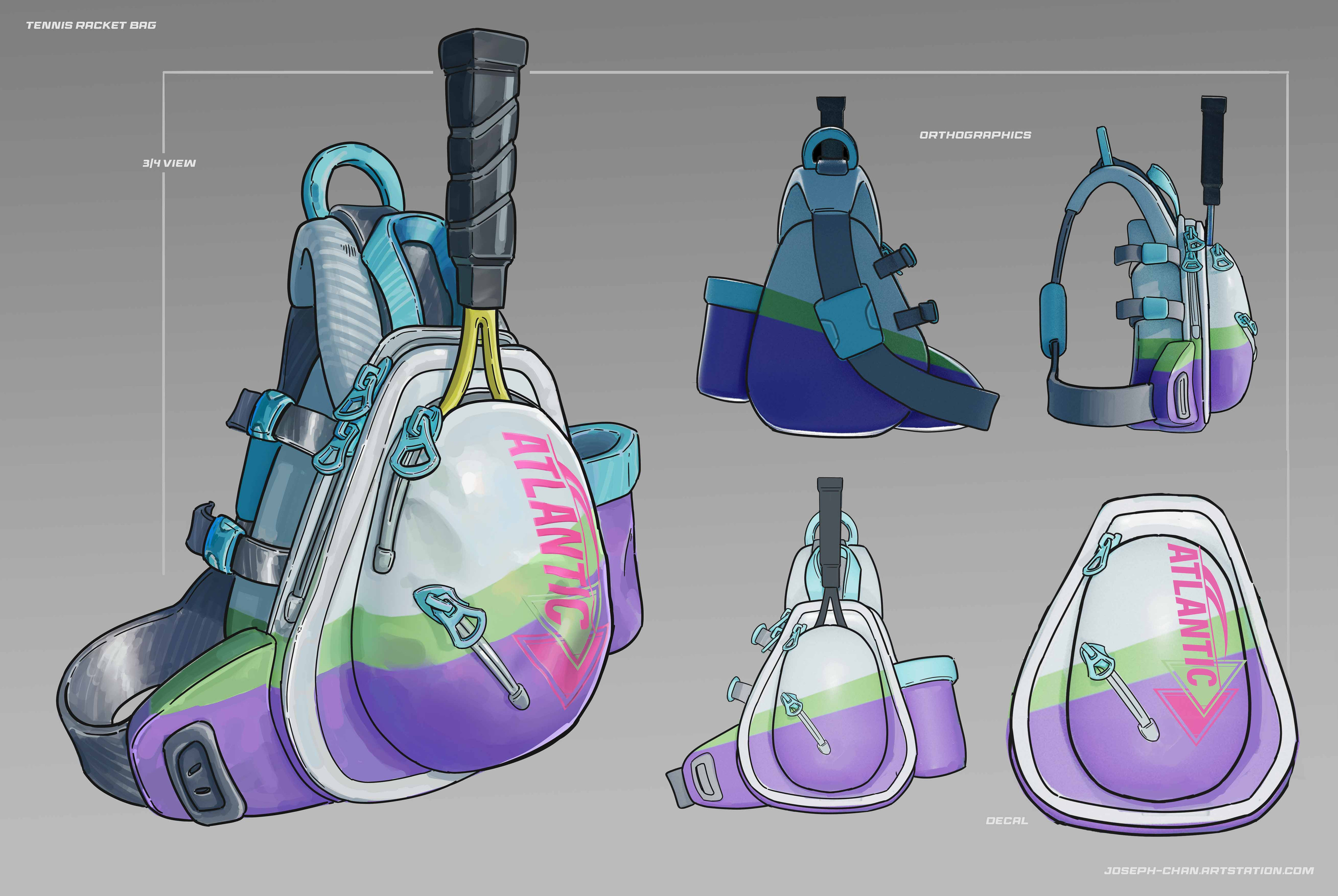 Prop design with low poly modelling in mind, with smaller details contained in the flat texture maps.
