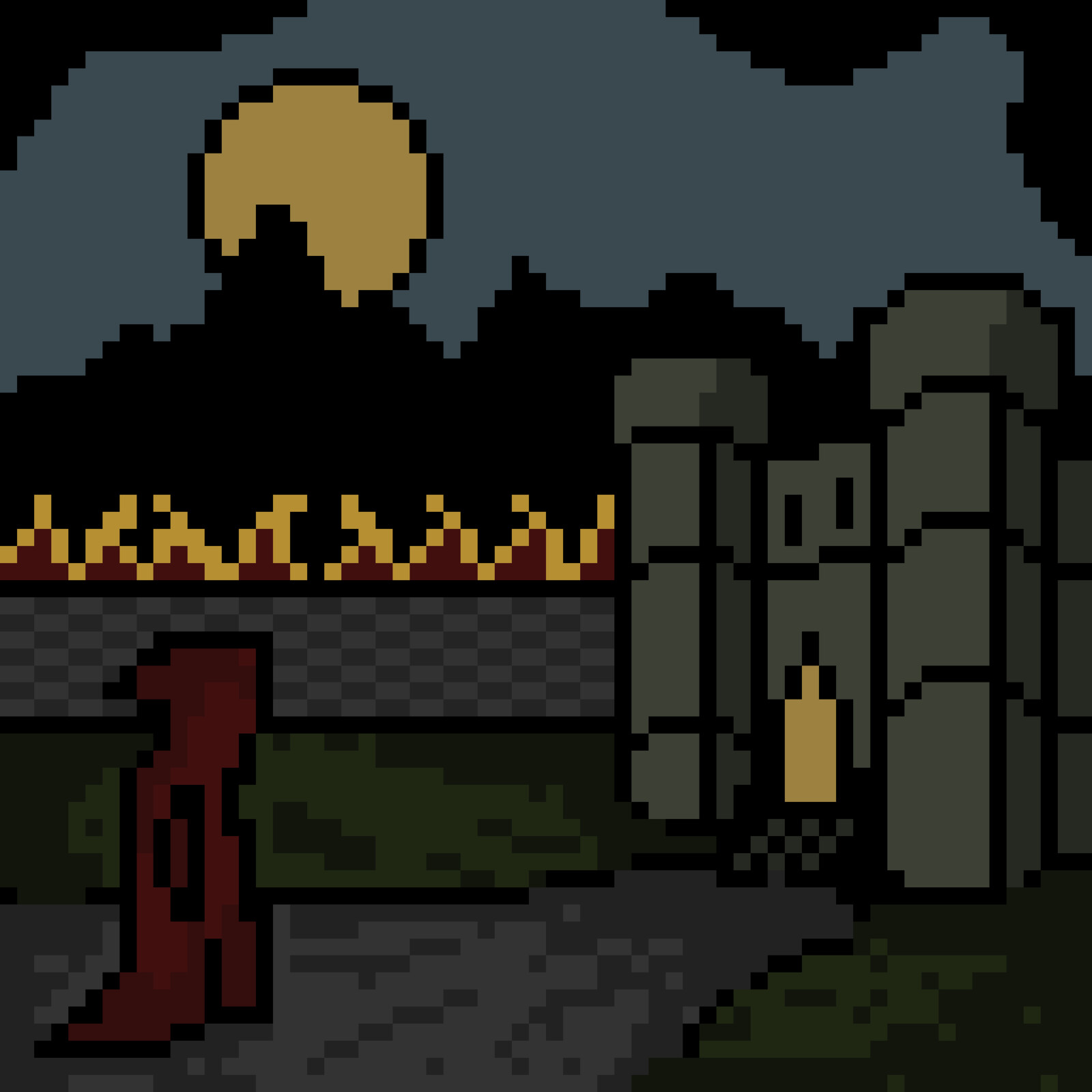 Pixelated Castle