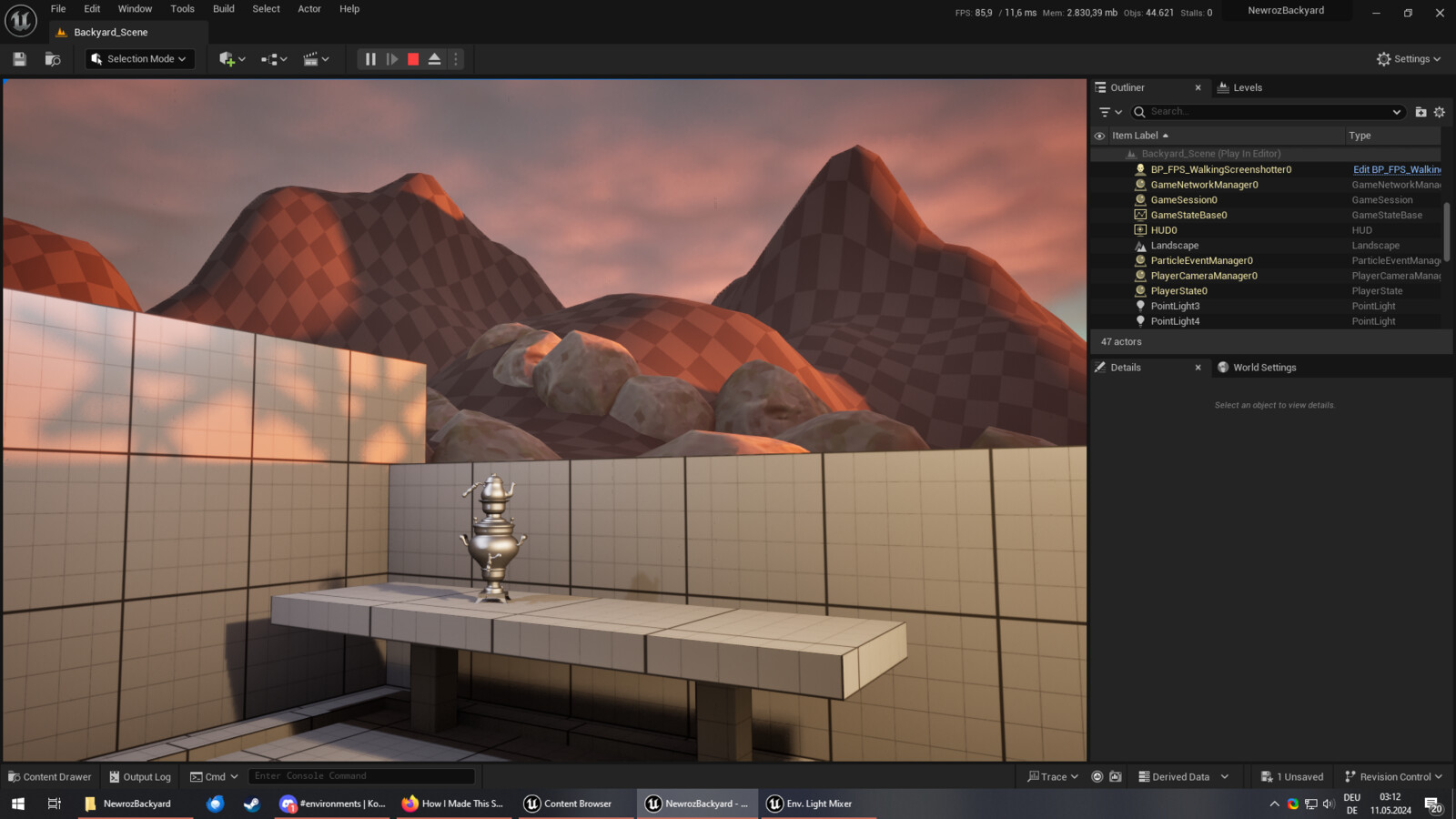 Blockout development