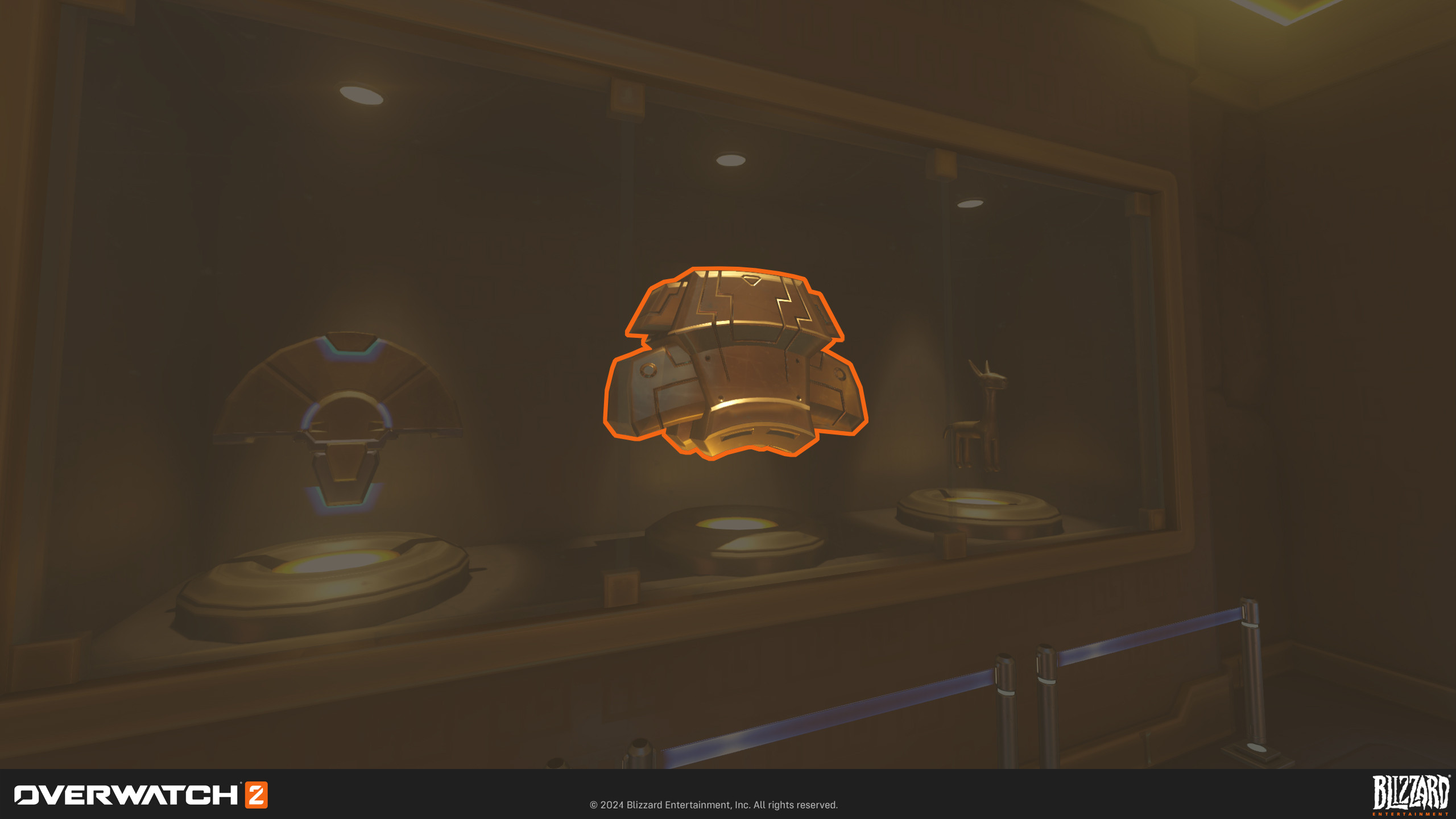 The center prop in the museum was a recycled side piece I worked on from the main artifact at the center point. Other artists worked on completing this area and props.