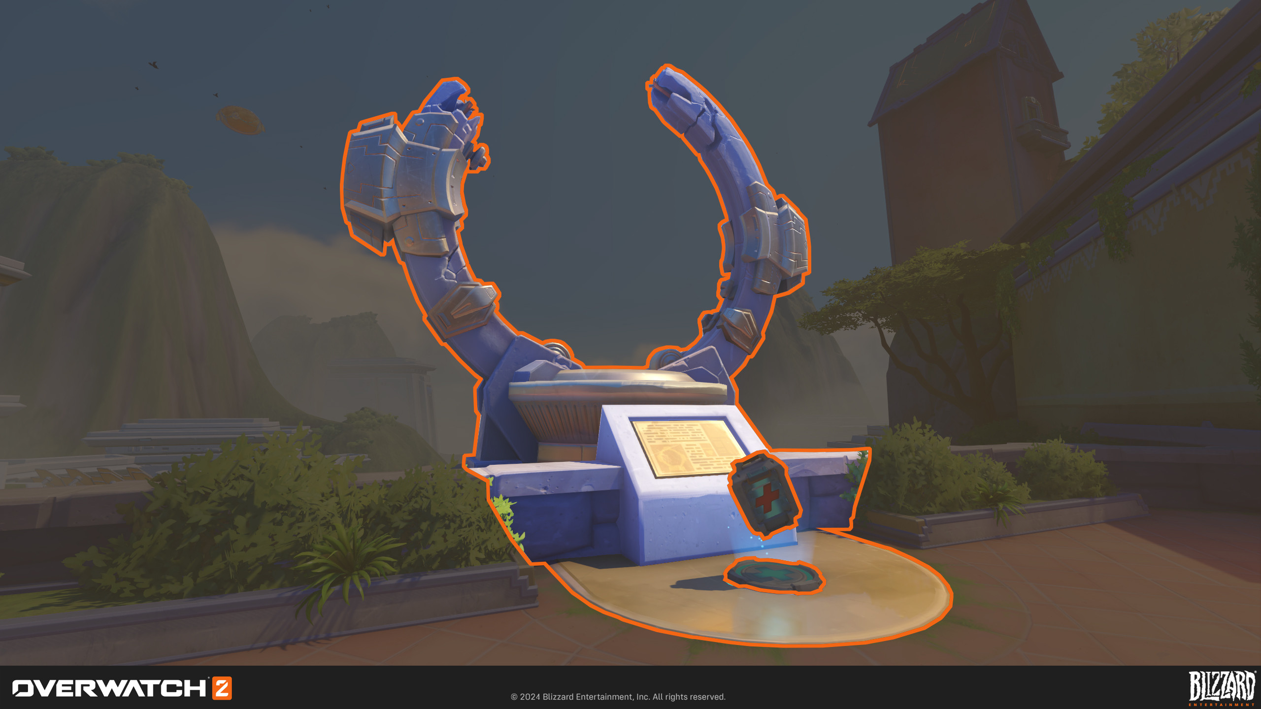 This is Ilari's artifact in the monument space that I worked on from concept to completion! The size of the artifact even relates to Ilari's announcement trailer, so this was built "to scale!" 