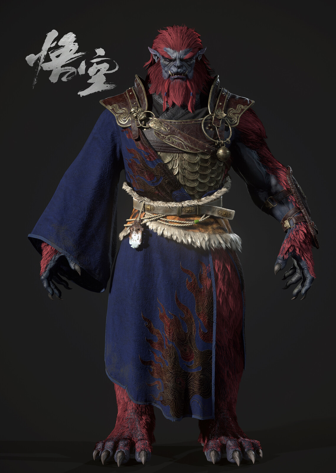 Game Character in Black Myth: Wukong：黑神话悟空：赛太岁