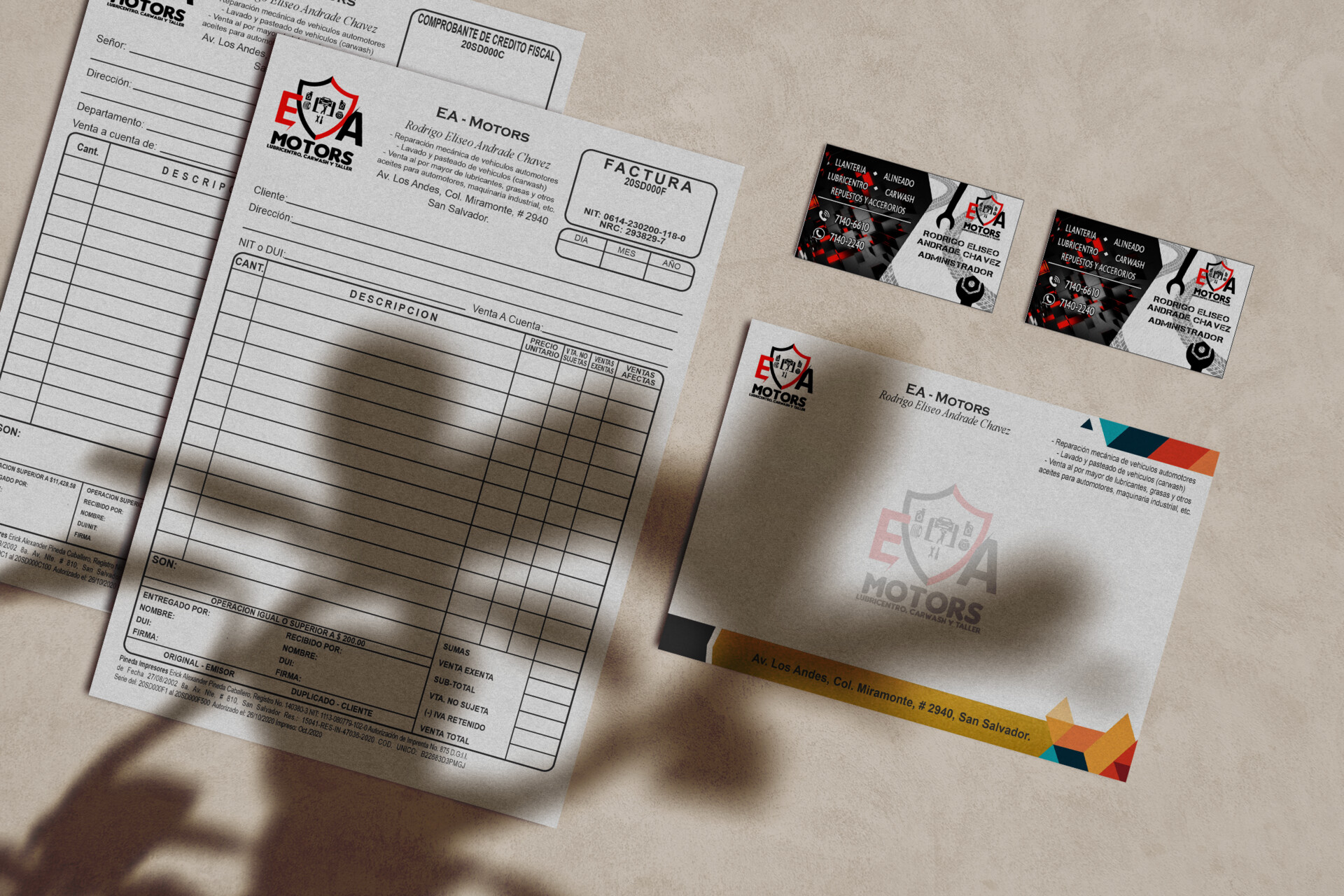 ArtStation - Invoice, card and letterhead package