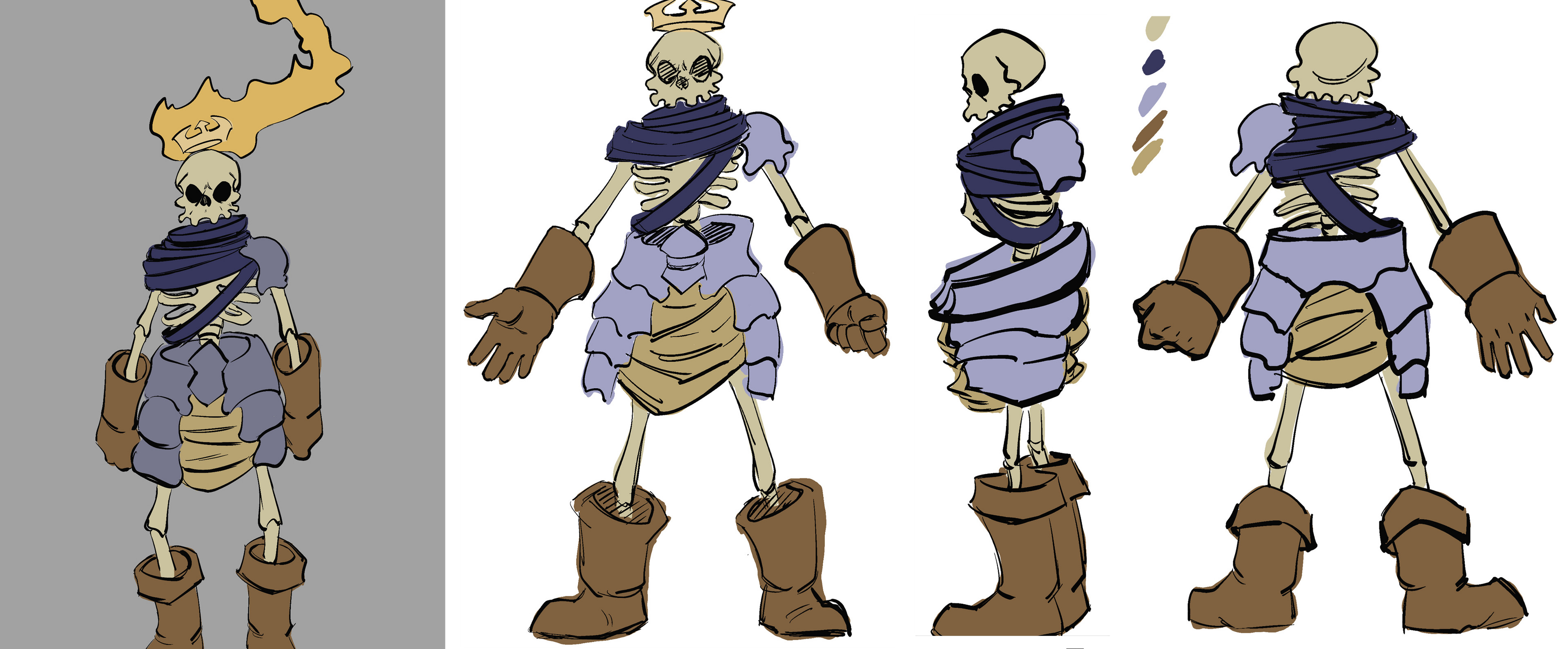 Davy's Art Corner - The Skeleton King - RogueLight (Pirate Jam Entry)