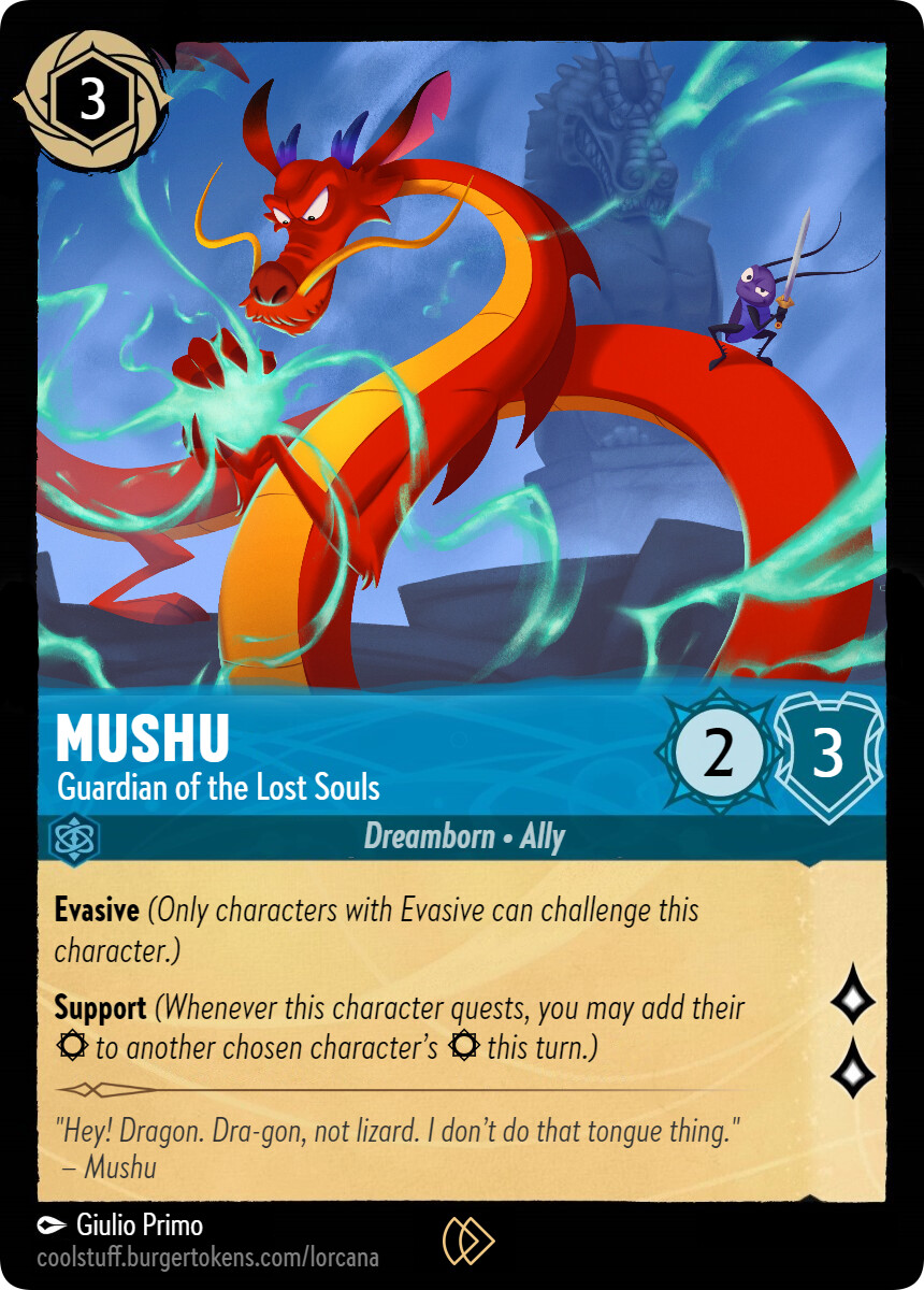 ArtStation - Mushu - Lorcana Fanart ArtStation - Mushu - Lorcana Fanart
