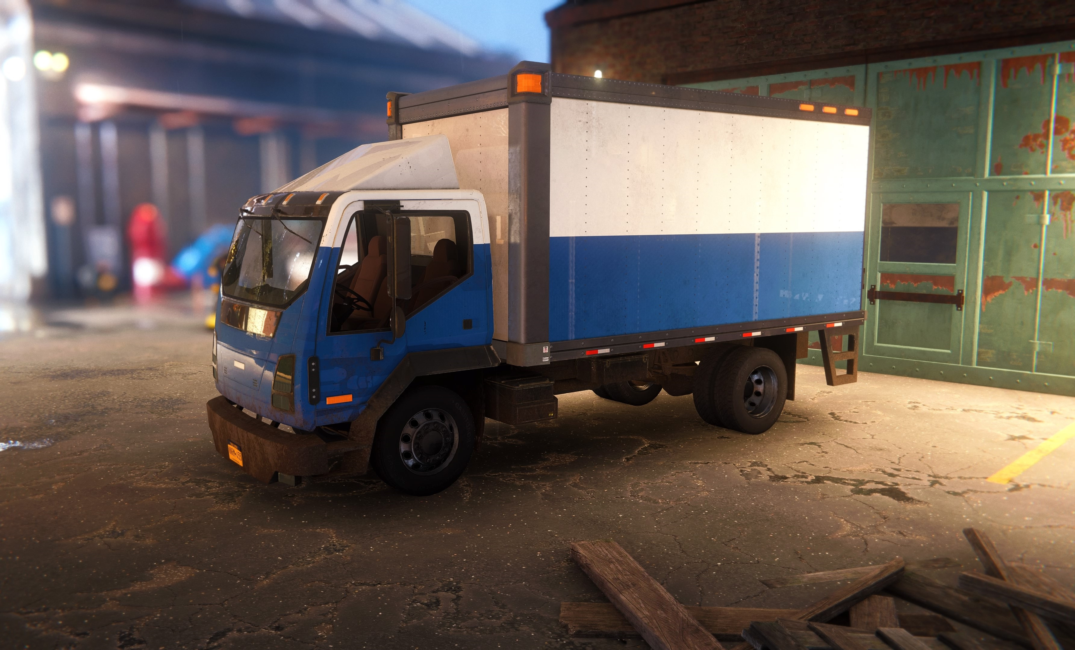For this vehicle, I performed modeling and texture adjustments before engine integration.