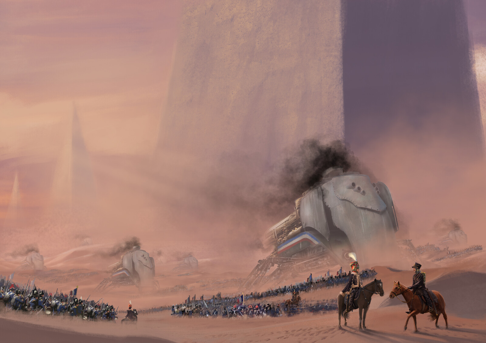 El ejército del conquistador.
The army of the conqueror.