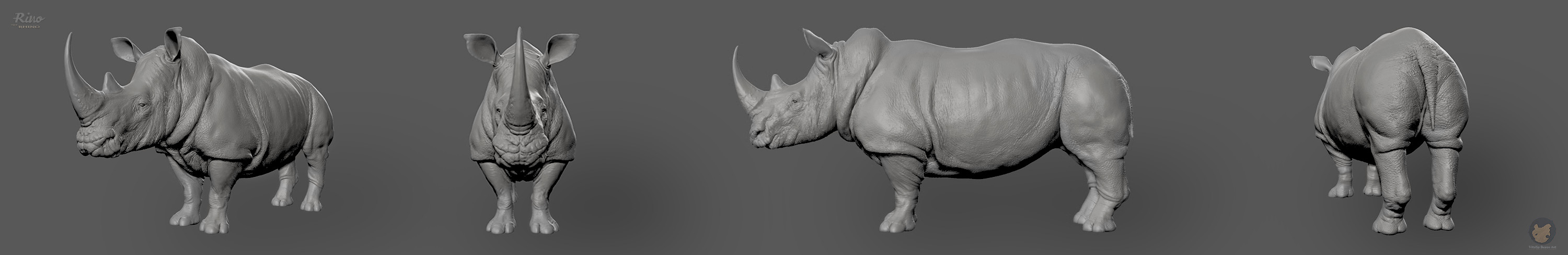 Here is 360-degree view from zBrush