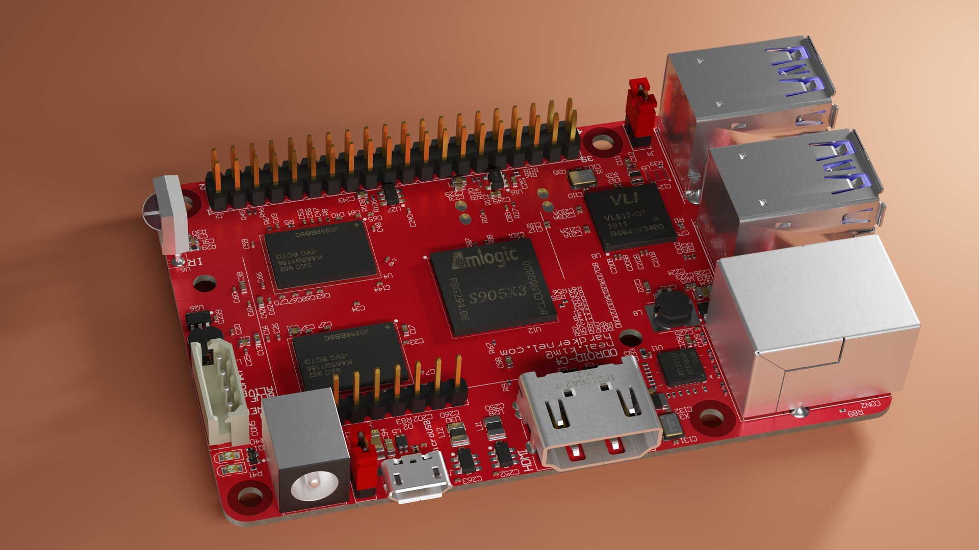 ArtStation - 3D Model of the ODROID - C4