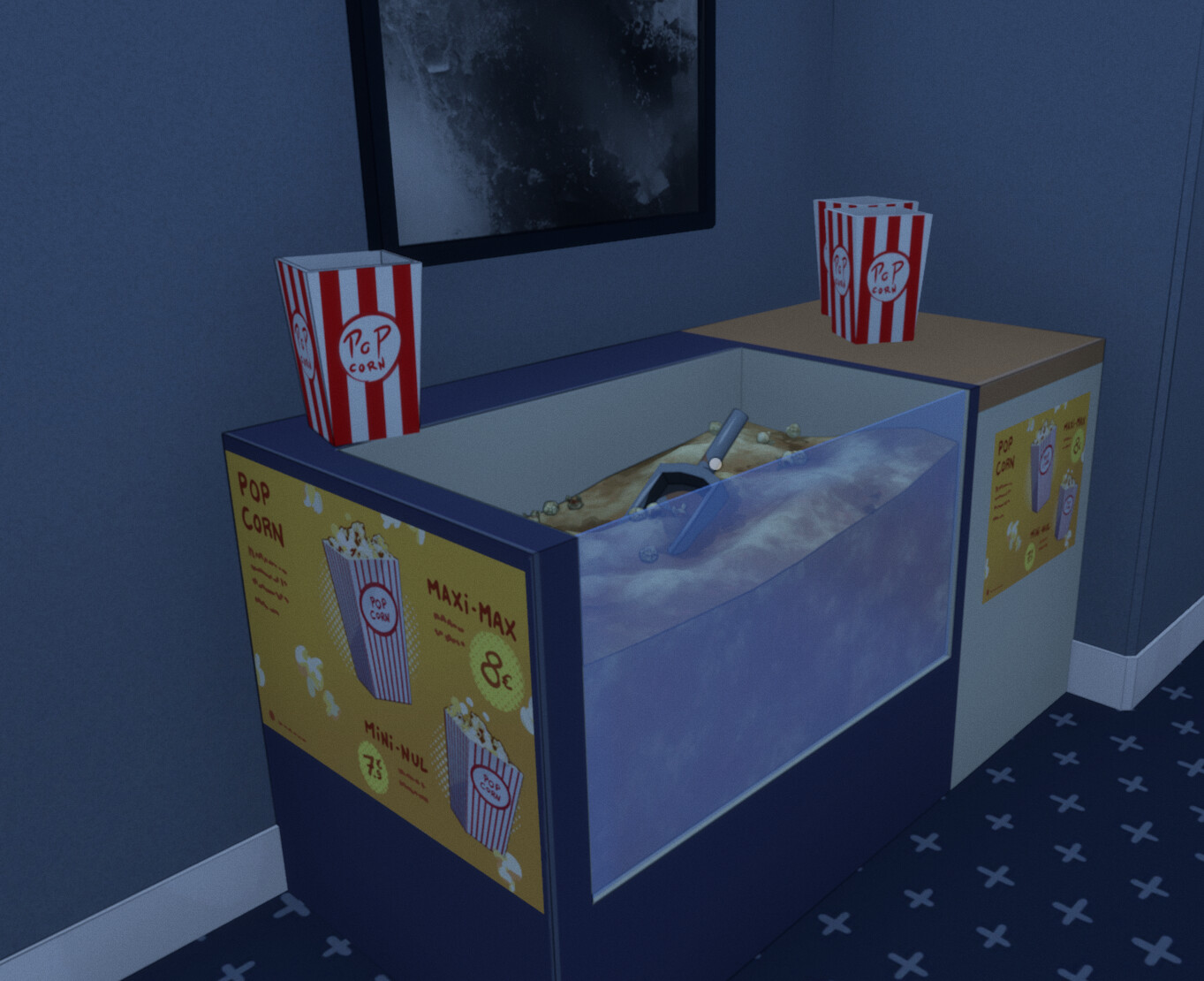 Popcorn box and Popcorn Dispenser