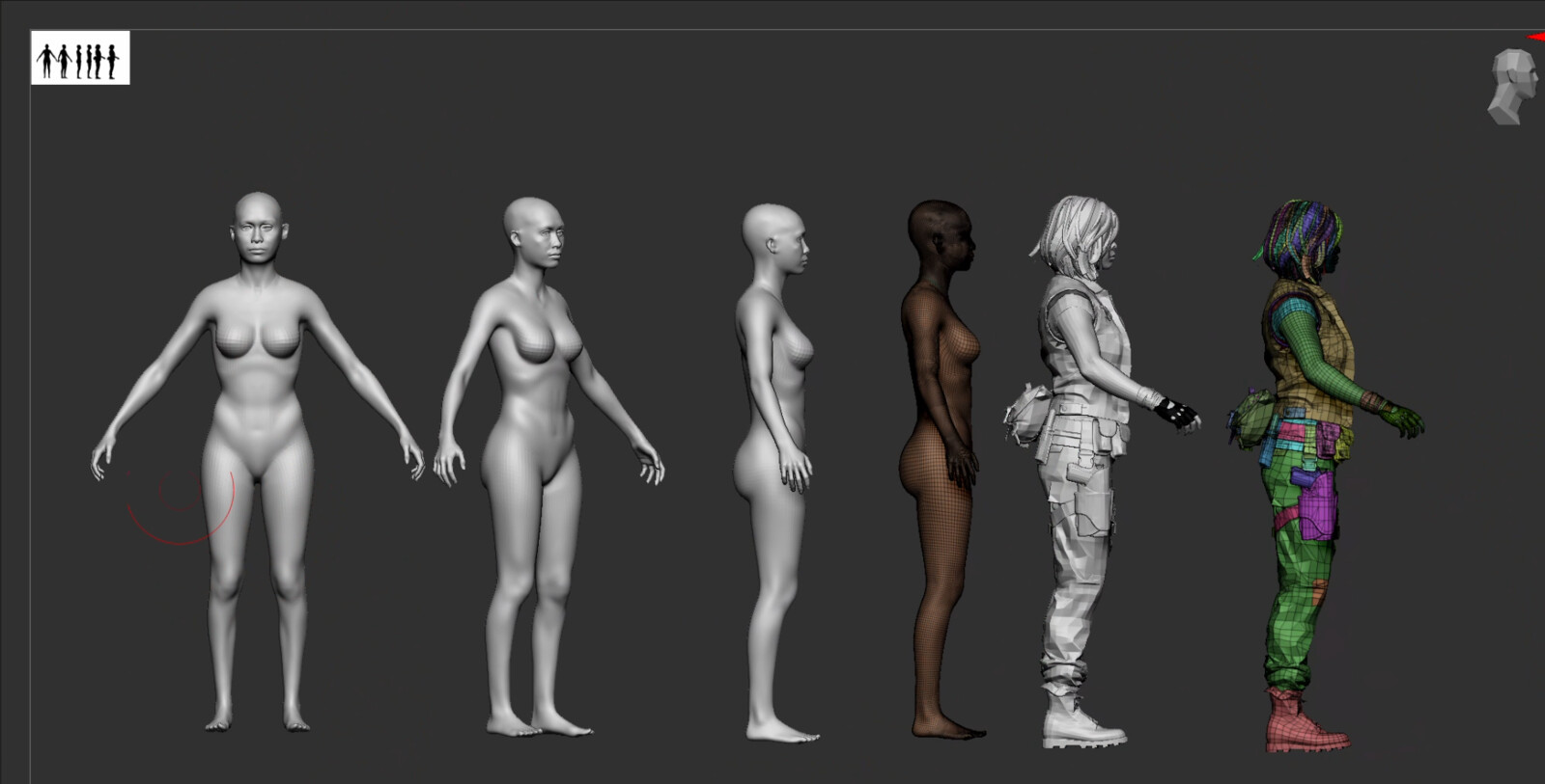 after scale up the model to match the model of production( real scale)I created in maya a scale node  to  go and back in for from Marvelows design to Z brush