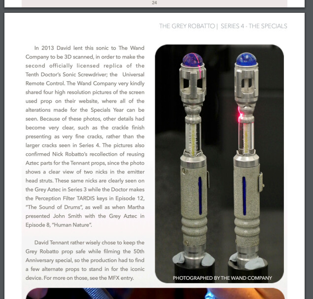 This is the the 10th doctors screen used prop - and this was one of the references used for v2 and 3. 
