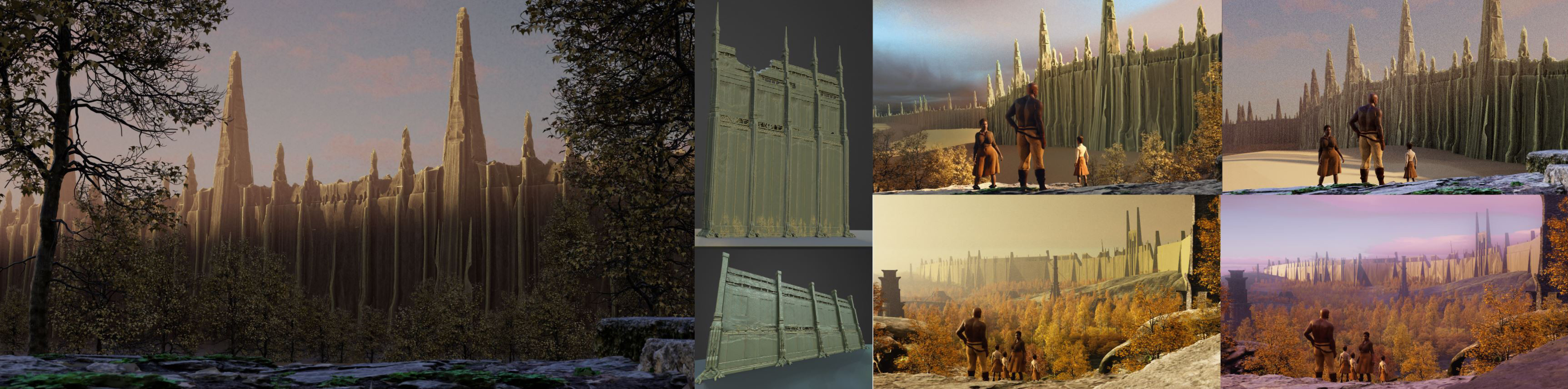 Test renders and WIP 3D Coat Sculpts