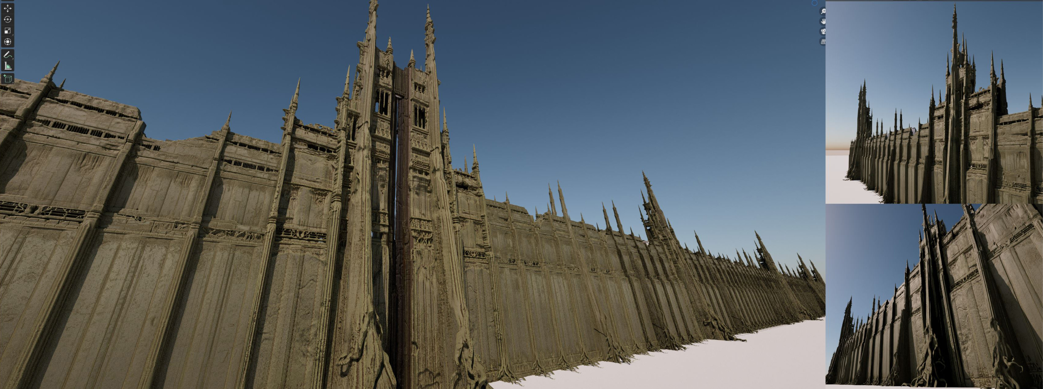 3D Coat wall sculpt.