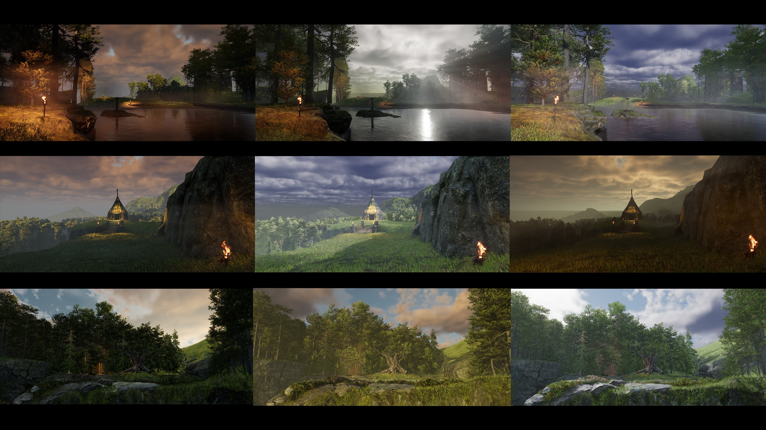 Early Time of Day lighting exploration 