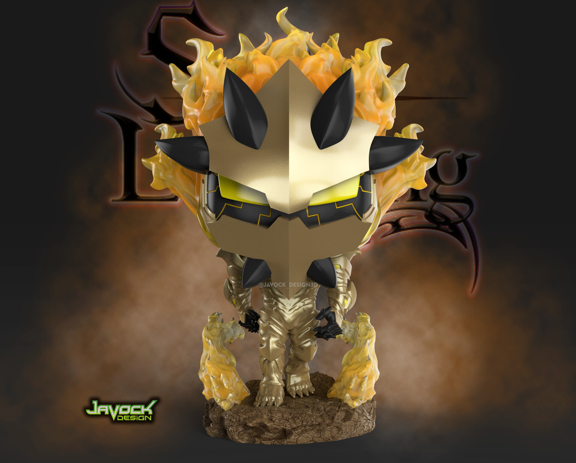 ArtStation Thomas Andre Armor Solo Leveling Funko Pop Custom