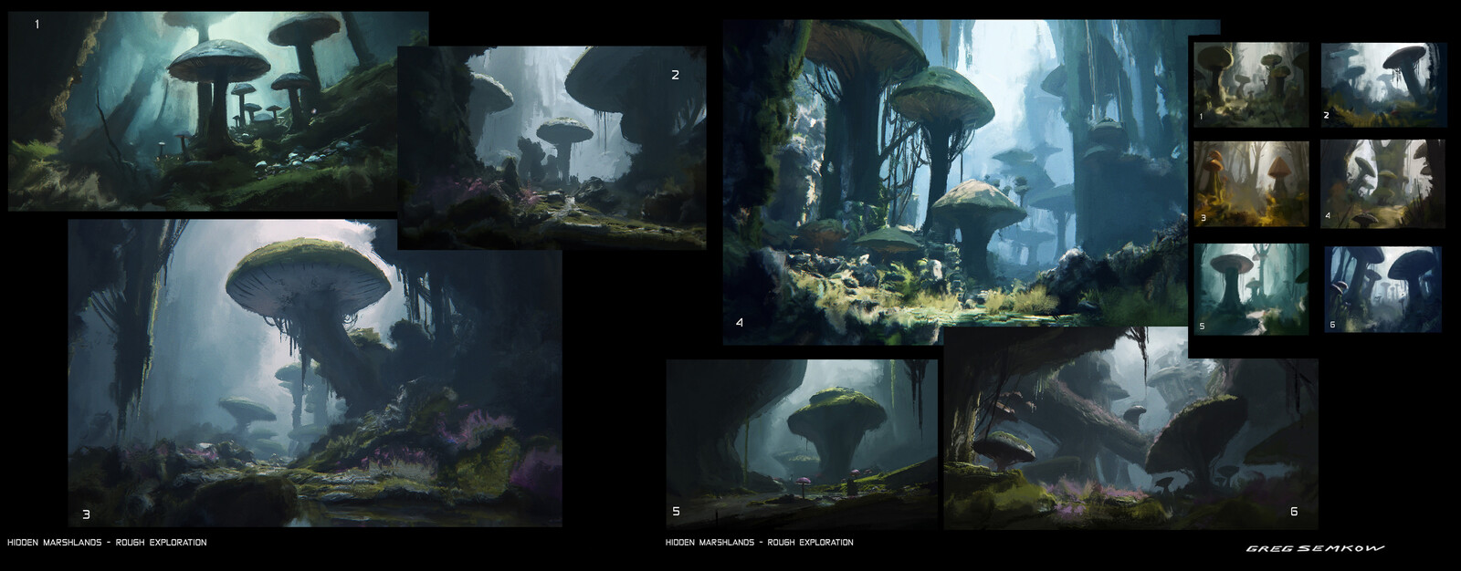 HIDDEN MARSH - SKETCHES
