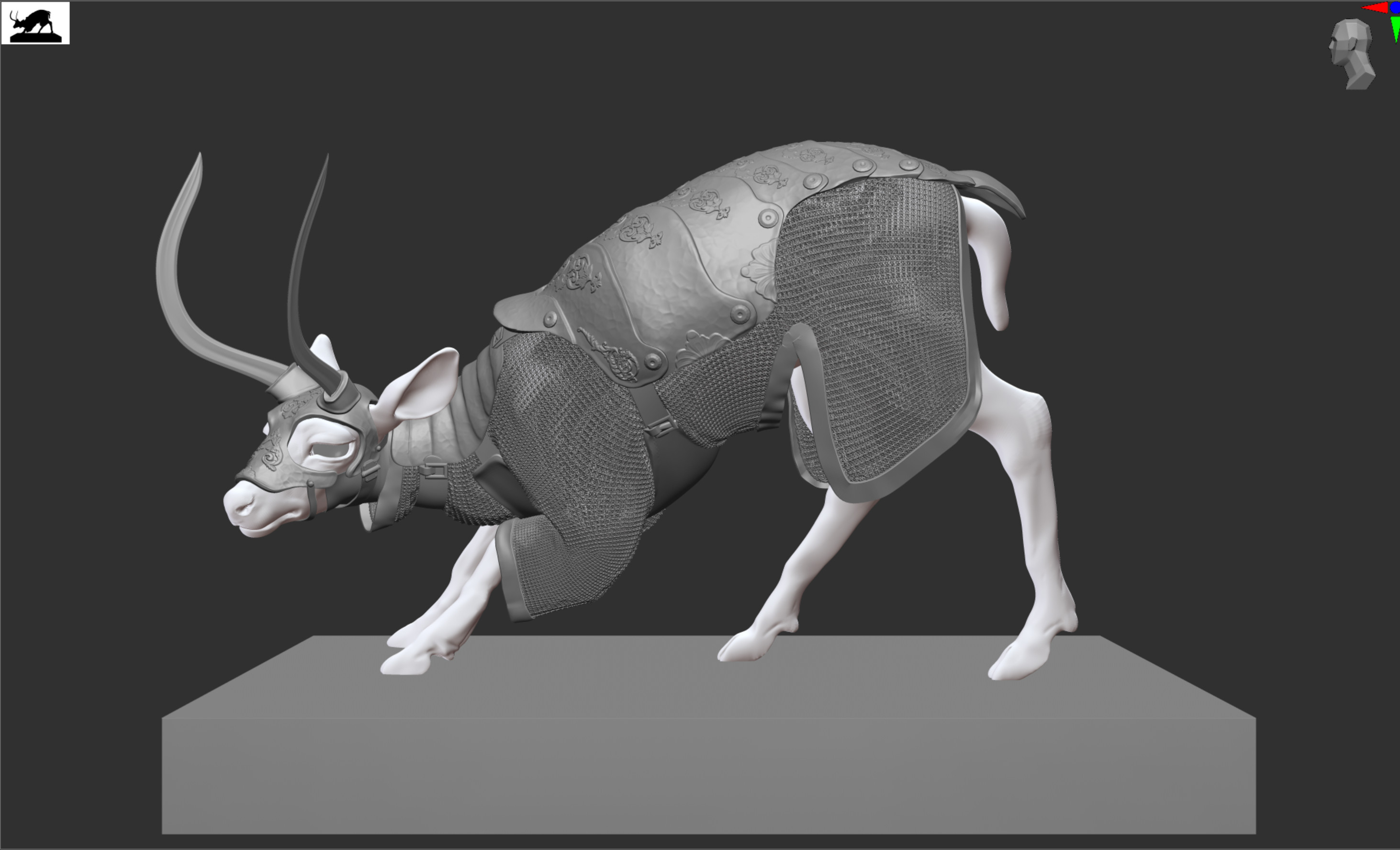 High poly Zbrush Sculpt. 