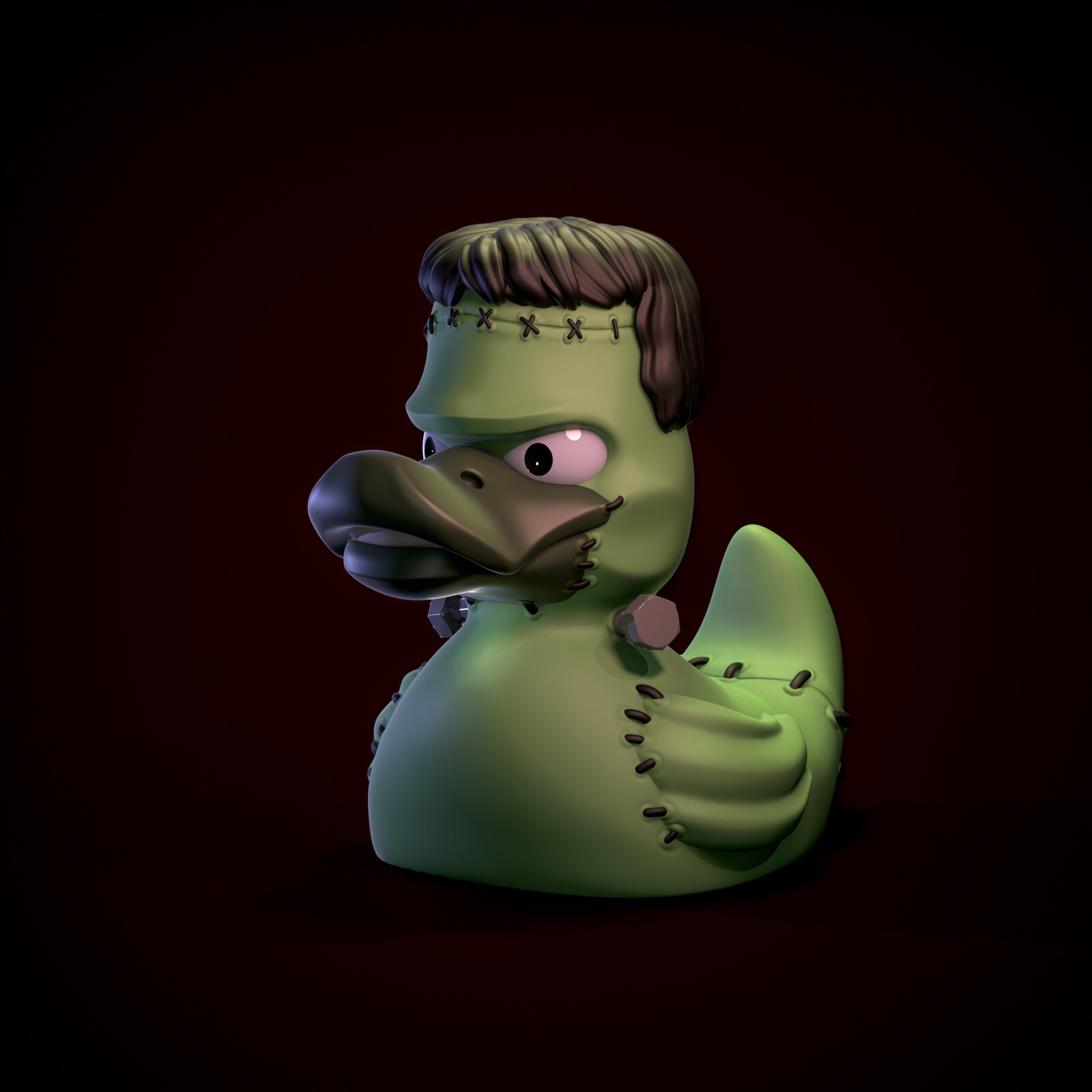 Frankenstein Monster Duck Render
