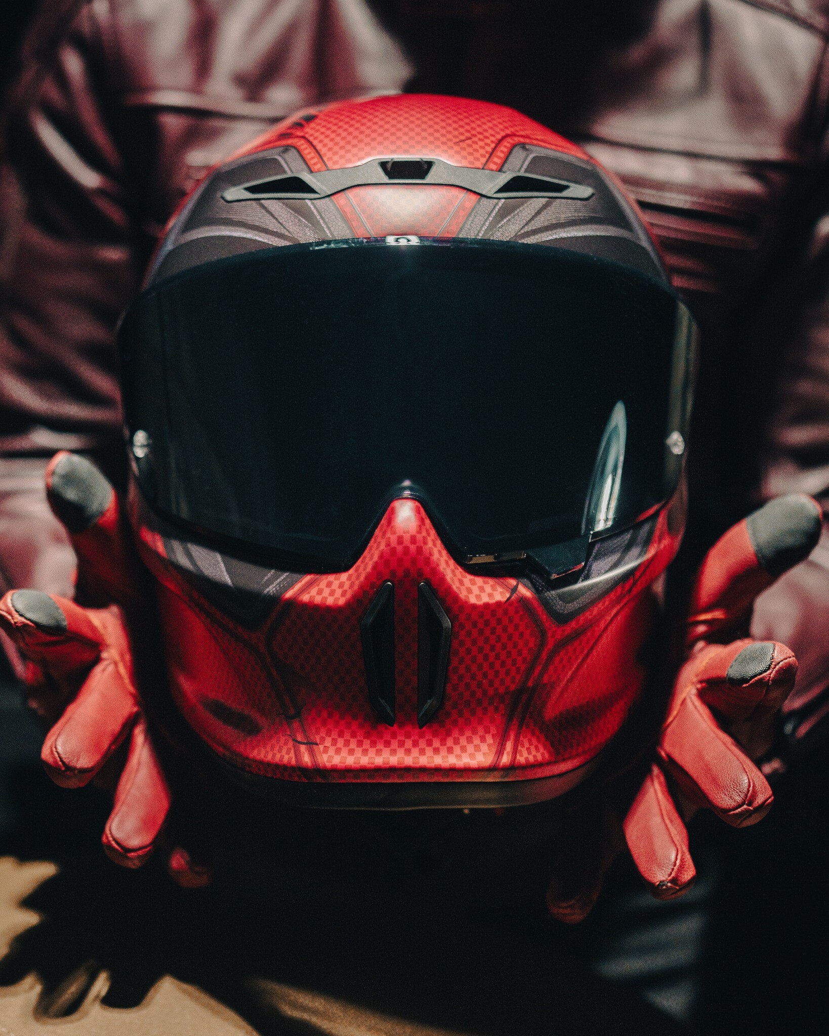 Deadpool Casque Moto Easy Fit Ruroc Eox Marvel'S Deadpool Helmet