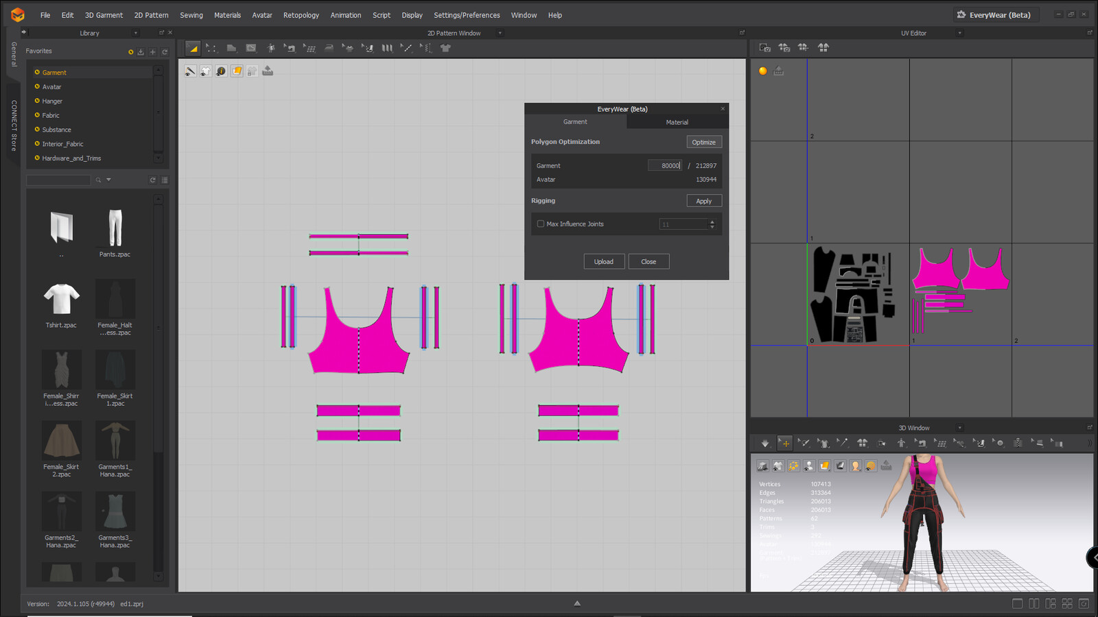 optimizing clothes