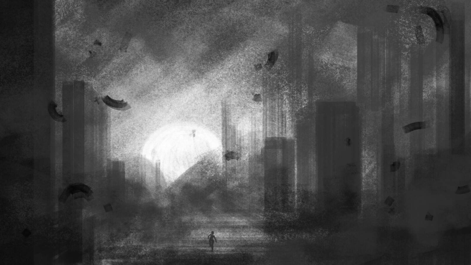 Before entering UE, I began this project with a series of rough Storyboard sketches which I assembled into a Rip-O-Matic in Premiere Pro with my audio to plot out my shots and timing. 