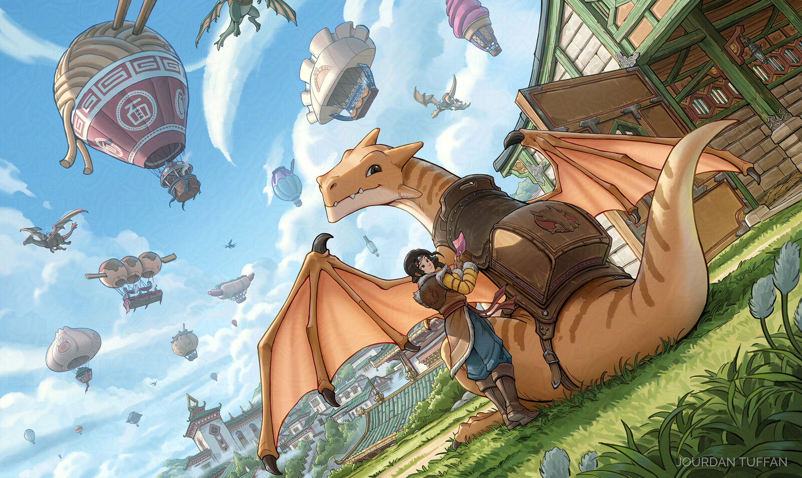 It can be difficult to locate the right food stall amidst the sea of them in the sky!