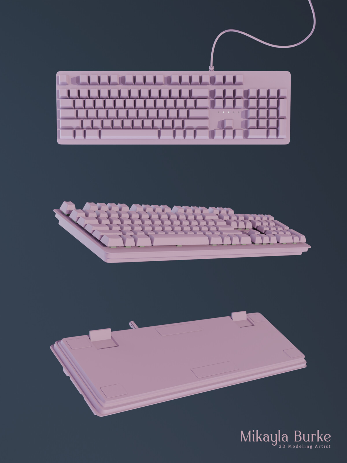 Pink Keyboard Model